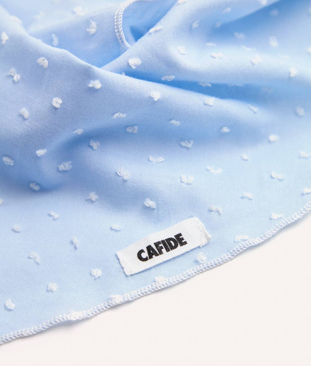 CAFIDE Hundebandana Plumeti Blau – Creme
